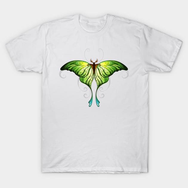 Green butterfly ( Green butterflies ) T-Shirt by Blackmoon9